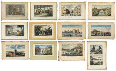 Appraisal: prints th century travel books mostly extracted from various Moore