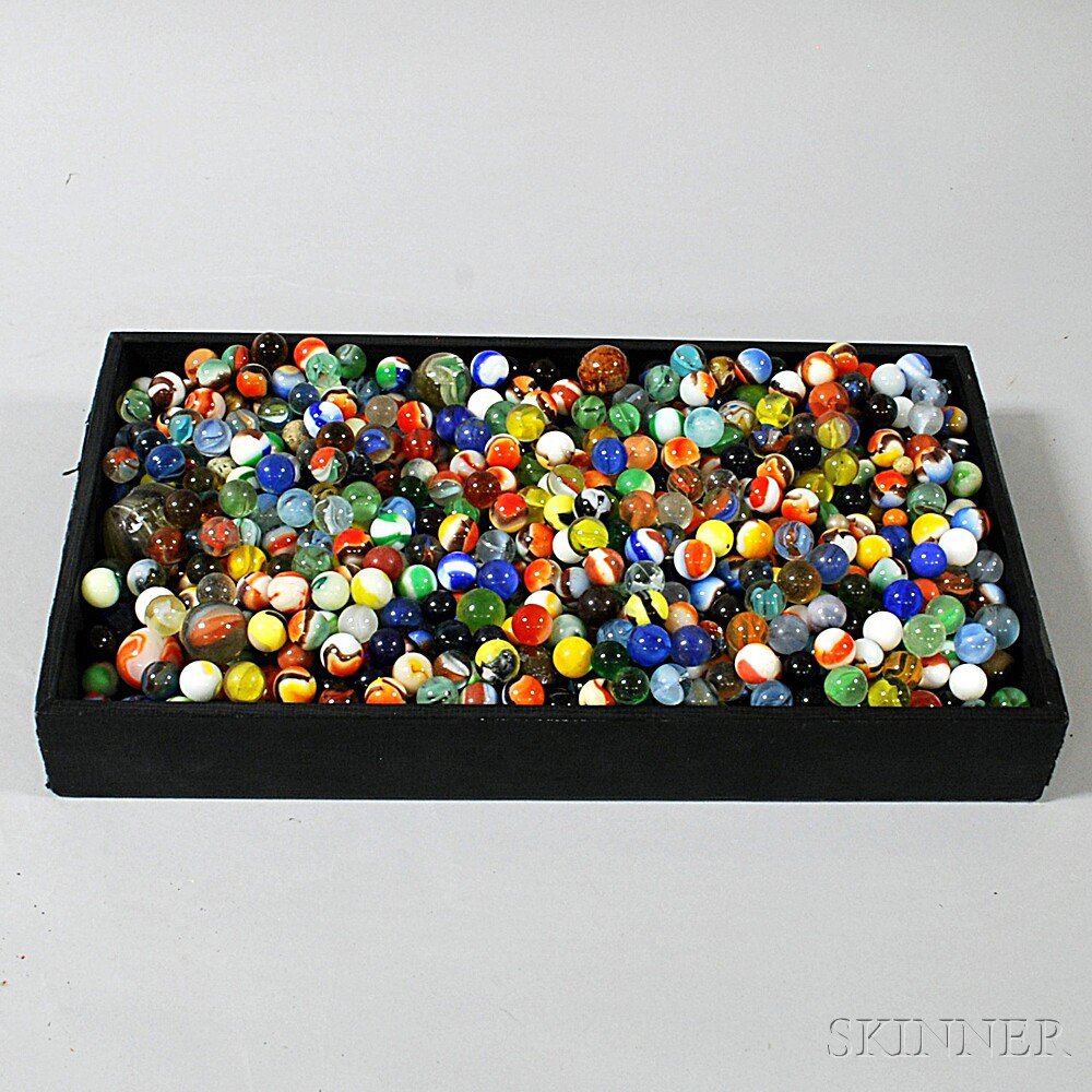 Appraisal: Large Group of Clay and Glass Marbles th and th