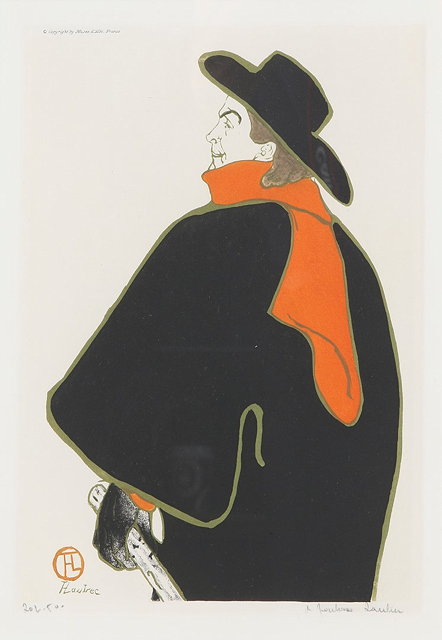 Appraisal: Henri de Toulouse-Lautrec French - Aristide Bruant numbered and inscribed