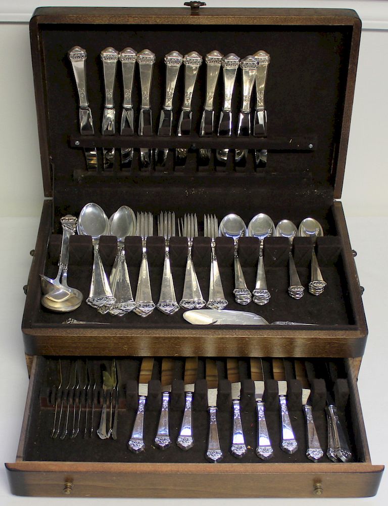 Appraisal: SILVER Mylius Brodrene Silver Flatware Set Mylius Brodrene silver Saga