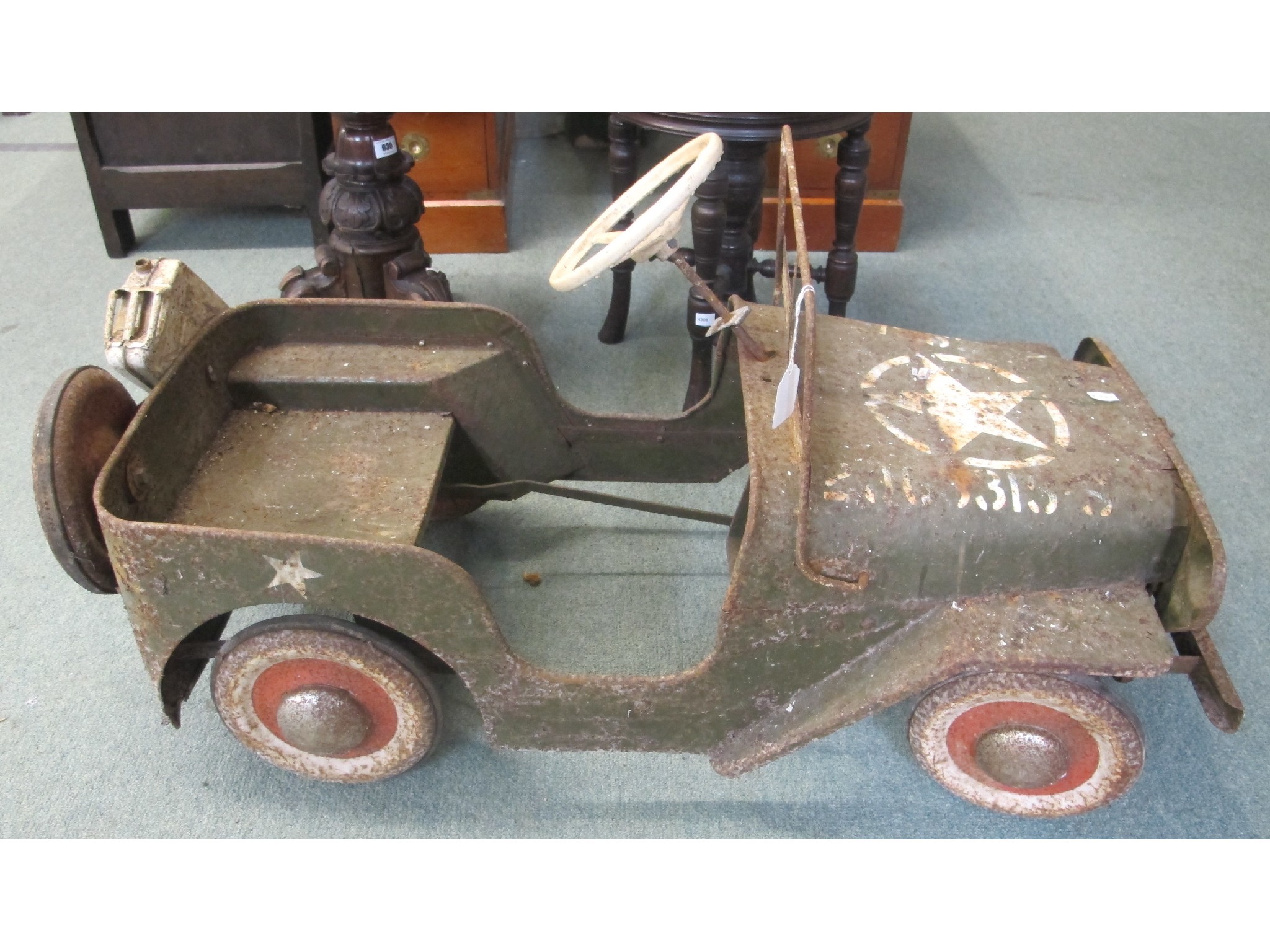 Appraisal: Vintage child's American Jeep pedal car