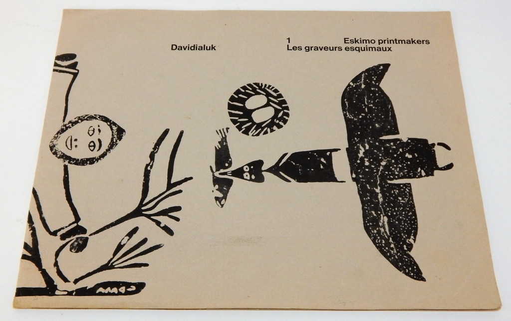 Appraisal: DAVIDIALUK ESKIMO PRINTMAKER NUNAVIK ART PORTFOLIO Canada - Portfolio of