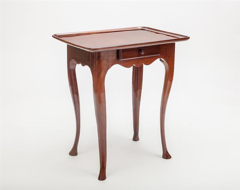 Appraisal: Louis XV Provincial Walnut Tray Top Table x x in