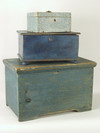 Appraisal: PINE BOXES - Lot of three th C pine graduated