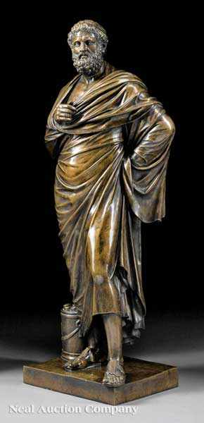 Appraisal: A Fine Italian Bronze of Aristides or Aeschines after the