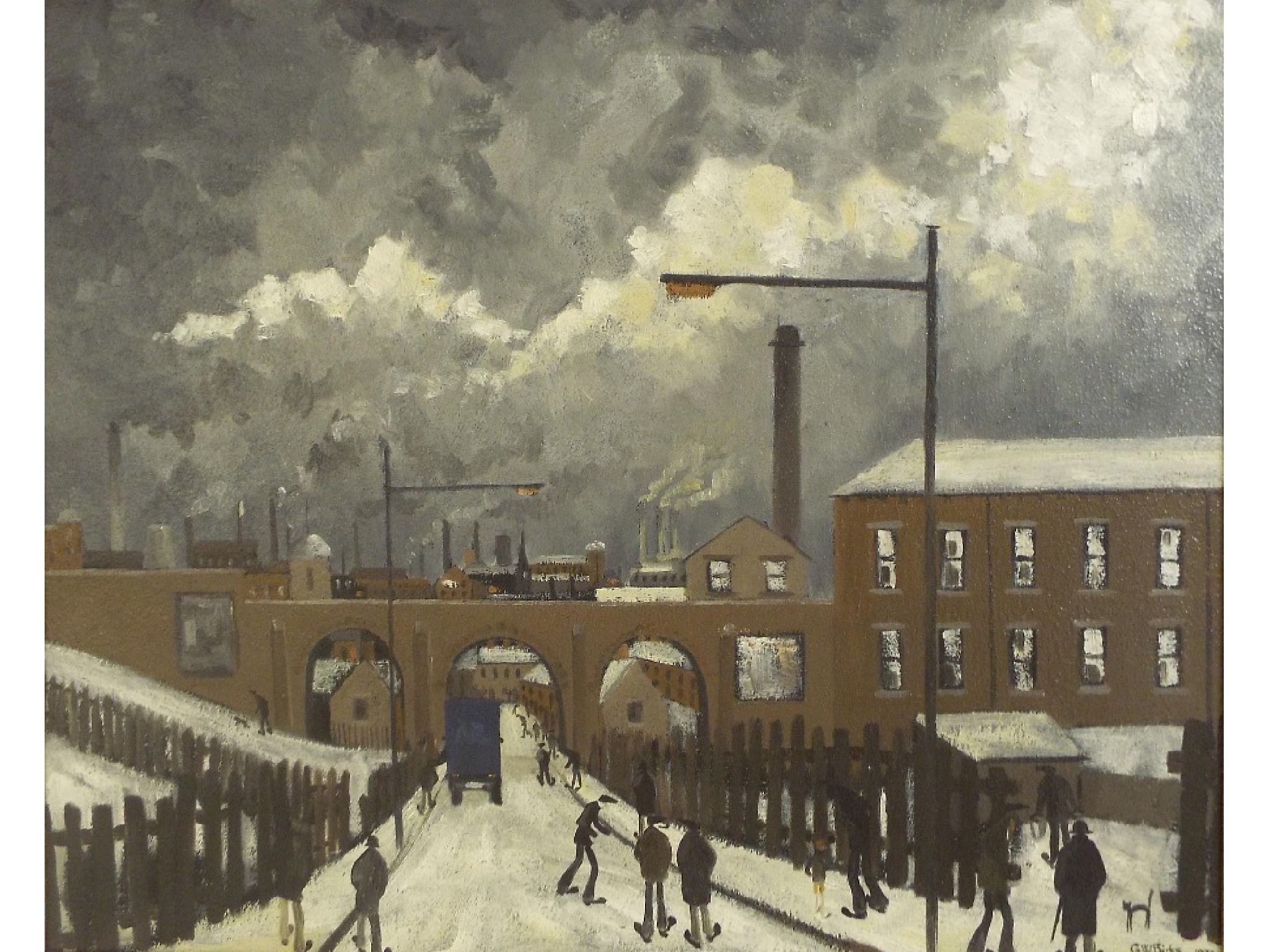 Appraisal: Geoffrey W Birks YWS - - a street scene in