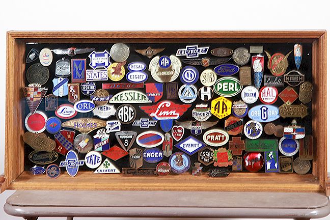 Appraisal: Collection of Automobile Badges Emblems A group of various enamel