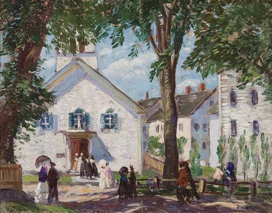 Appraisal: GIFFORD BEAL American - New England Church oil on canvas