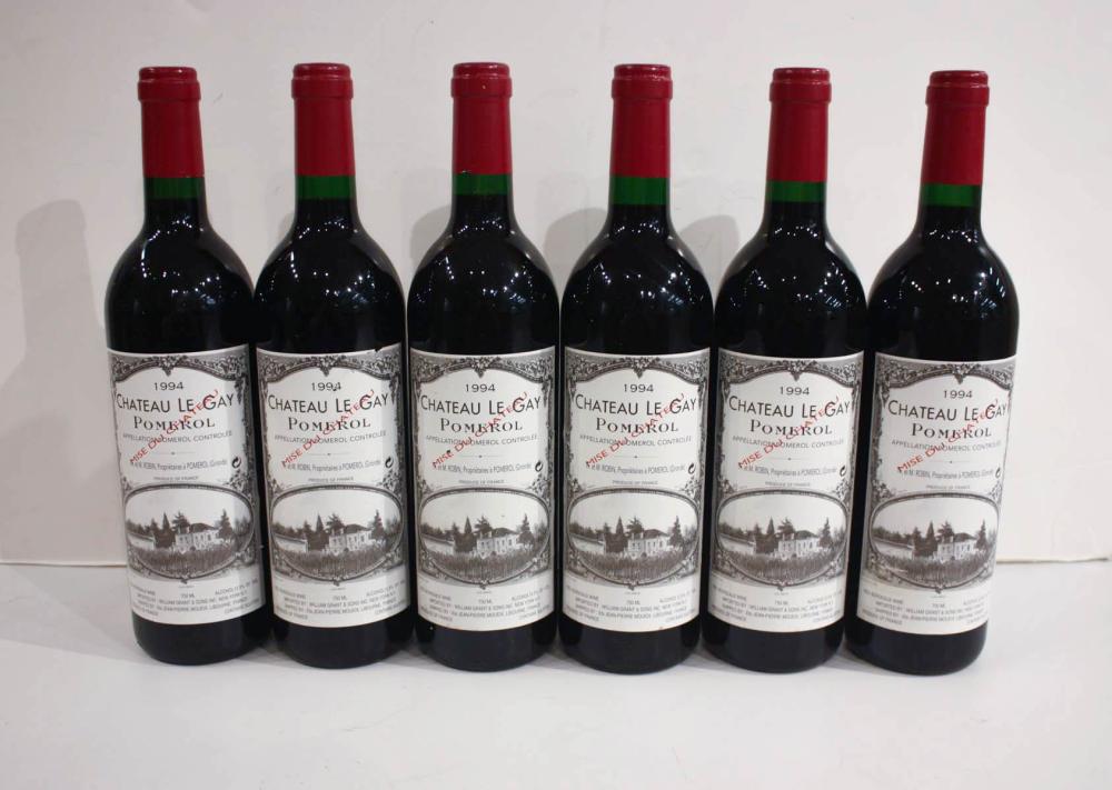 Appraisal: CHATEAU LE GAY RED BORDEAUX Pomerol France in non-original wood