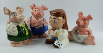 Appraisal: A collection of Natwest pigs and Tetley Tea Folk money