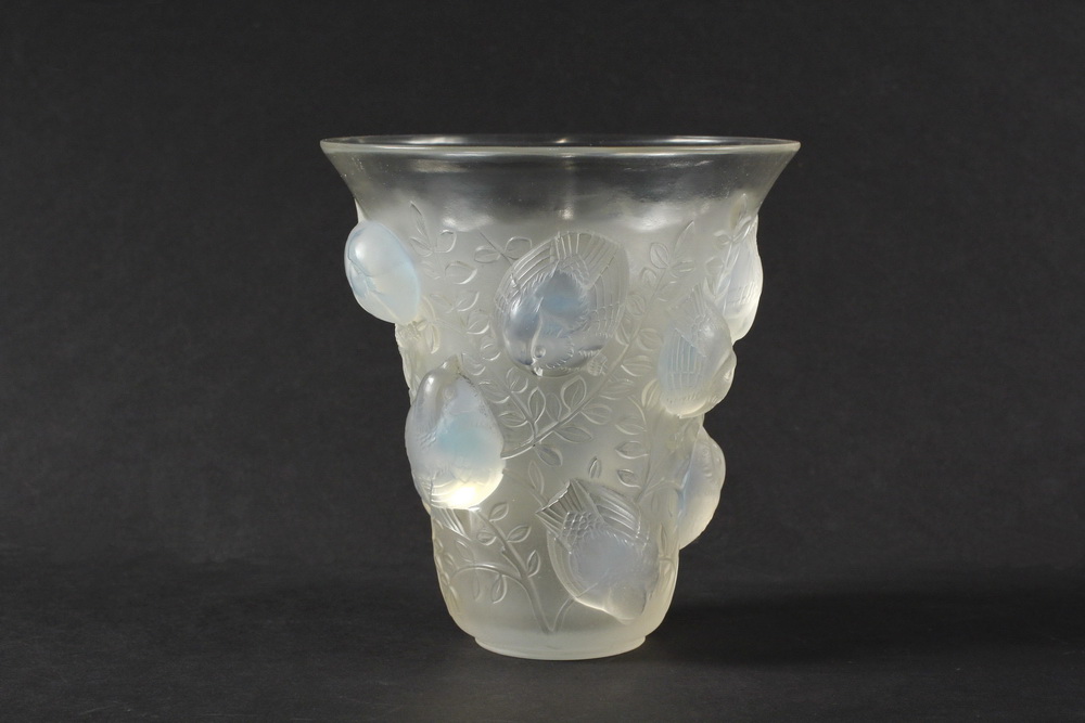 Appraisal: LALIQUE VASE - Rene Lalique - Saint-Francois Vase in frosted