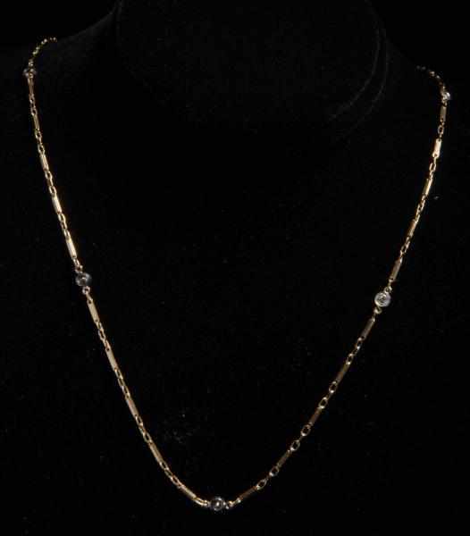 Appraisal: K Y Gold Diamond Necklace Description Diamonds ctw Weight dwt