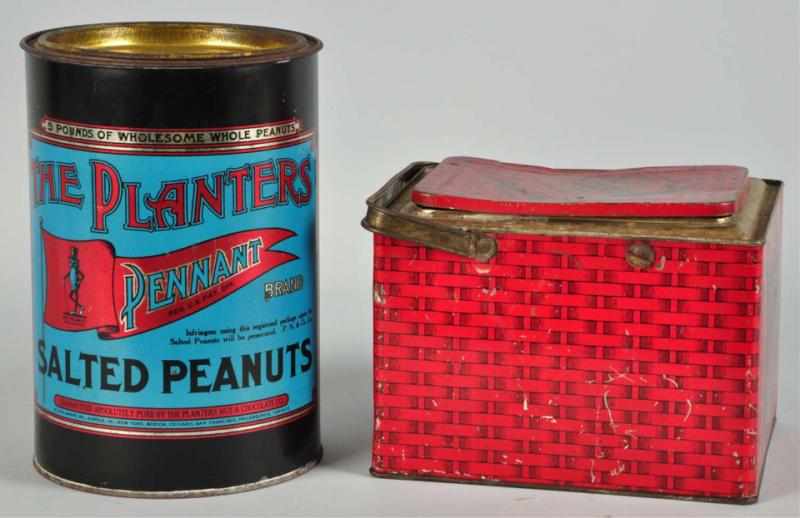 Appraisal: Lot of Advertising Tins Description Includes one five pound Planters