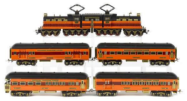 Appraisal: Richart standard gauge five-piece train set to i Richart standard