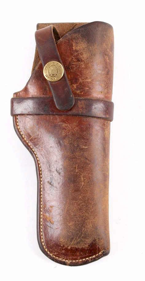 Appraisal: H H Heiser Leather Revolver Holster c - Included in