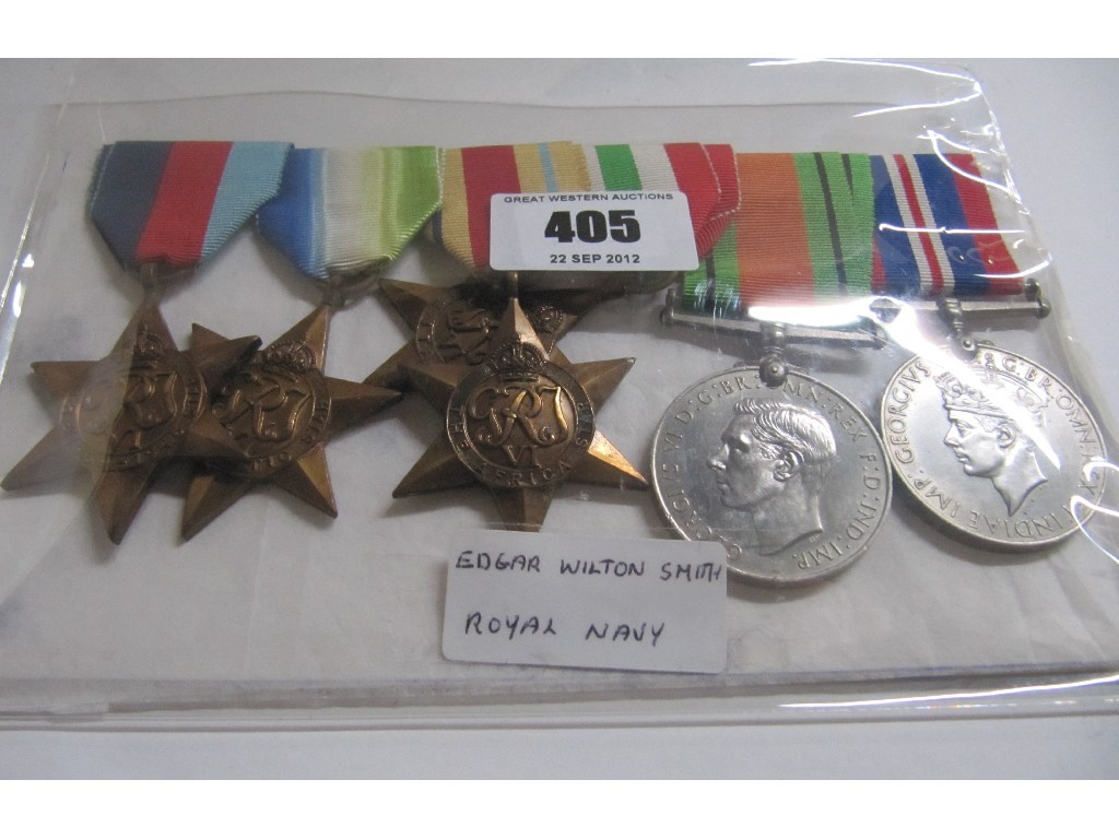 Appraisal: A WWII War medal Defence medal and four stars to