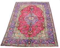 Appraisal: Tabriz Carpet circa 's Area rug centered with a diamond