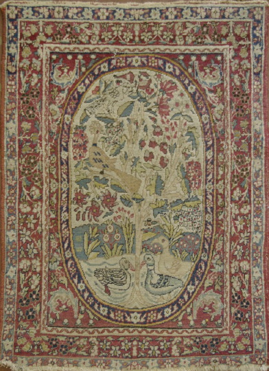 Appraisal: Antique Tabriz Prayer Rug ' x '