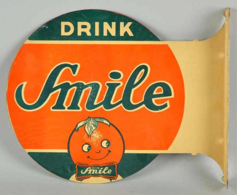 Appraisal: Tin Smile Flange Sign Description Circa s to s Slightly