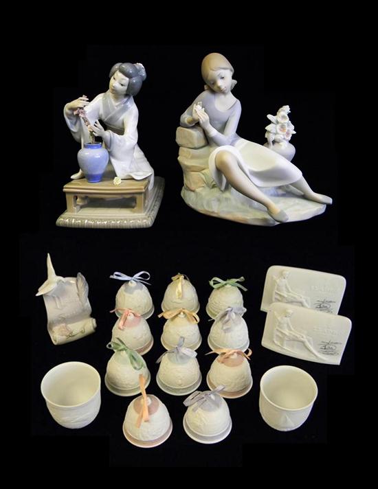 Appraisal: Lladro eighteen pieces all marked on base two figurines both