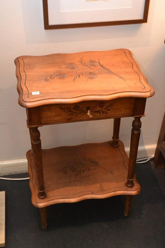 Appraisal: A FRENCH NAPOLEON III WALNUT SEWING BOX A FRENCH NAPOLEON