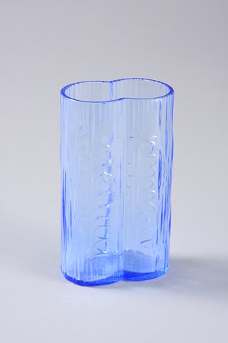 Appraisal: Pale blue tubular vase Raised Venini name on side Engraved