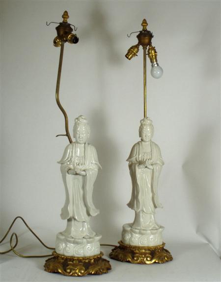 Appraisal: A pair of early th century Chinese blanc de chine