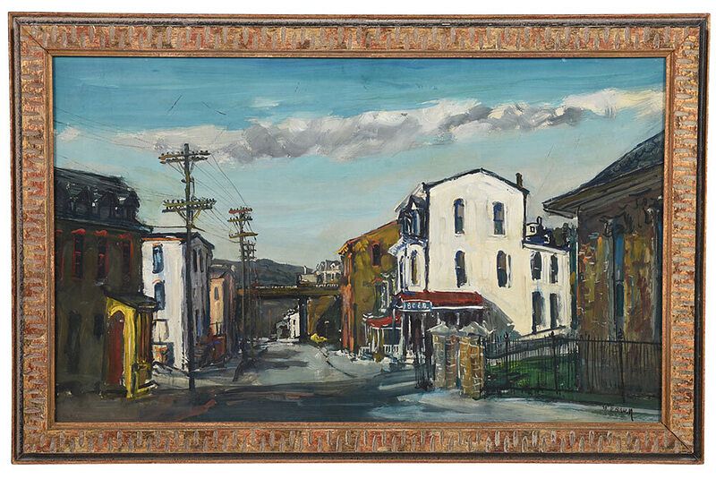 Appraisal: Walter Emerson Baum Pennsylvania - Pennsylvania Street Scene signed lower