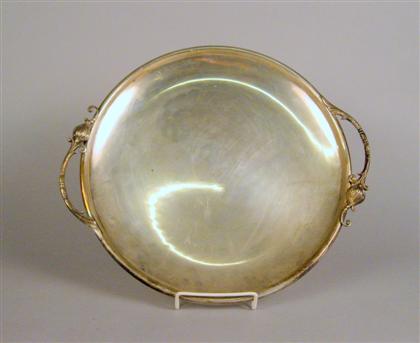 Appraisal: Durham Silver Co sterling silver tray th century Of circular