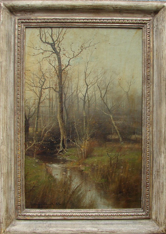 Appraisal: Dubois Fenelon Hasbrouck Autumn landscape oil on canvas x SLL