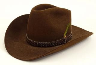 Appraisal: Original Brown Beaver Stetson Hat Made For John Travolta to