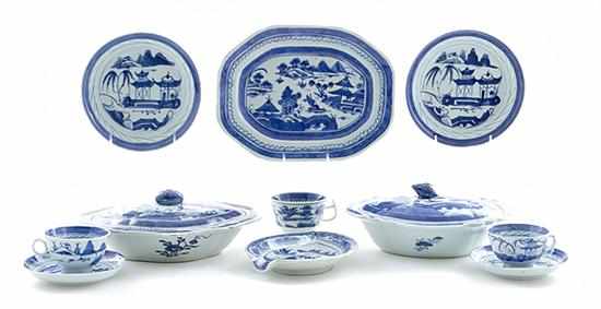 Appraisal: Chinese Export Canton covered entree dishes and tablewares th th