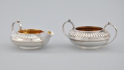 Appraisal: A Sterling Silver Creamer and Sugar Bowl Set by Alstons