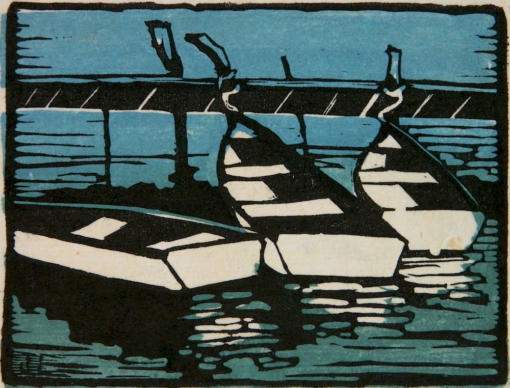 Appraisal: Jessie Jo Eckford woodcut Jessie Jo Eckford American - -