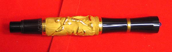 Appraisal: STIPULA Resin and k Gold Academia Pesca Fountain Pen This