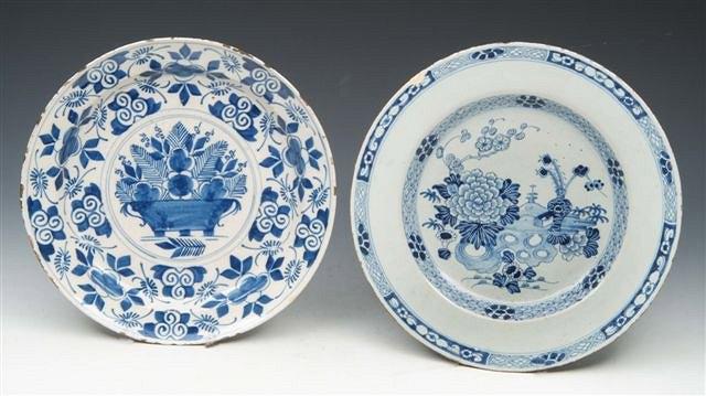 Appraisal: AN TH CENTURY DELFT CIRCULAR DISH with a central basket