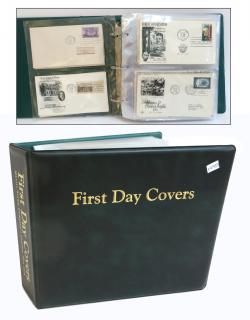 Appraisal: Binder Of First Day Of Issue Stamps Binder Of First