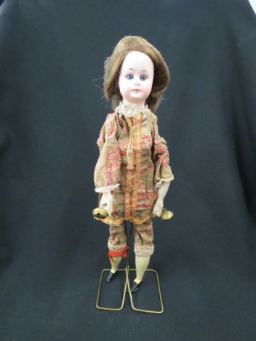 Appraisal: th Century Bisque Head Doll glass eyes closed mouth marked