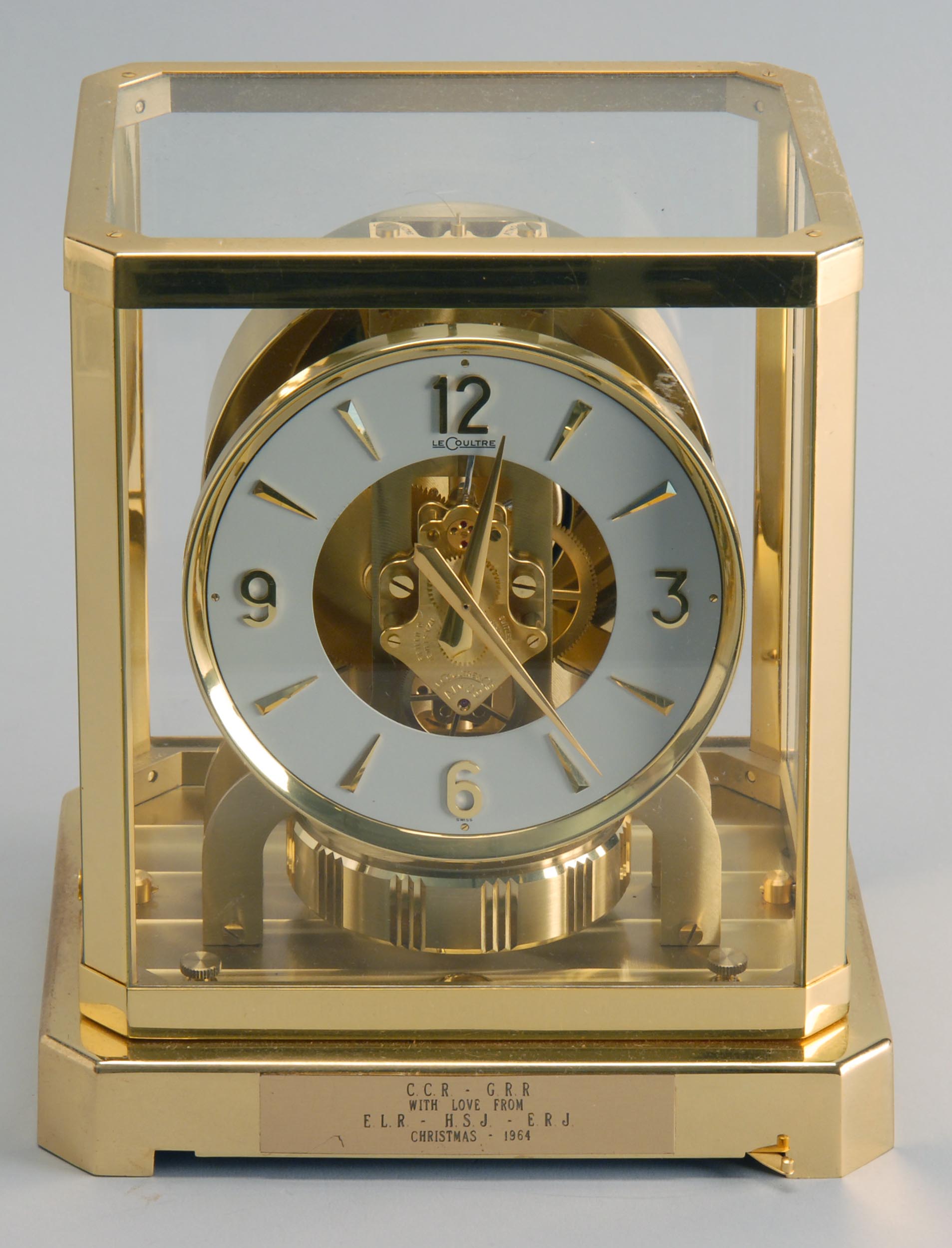 Appraisal: BRASS-CASED LE COULTRE ATMOS CLOCK Height ConditionGood condition Not guaranteed