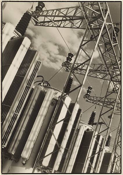 Appraisal: Margaret Bourke-White American - Transformers Boulder Dam Warm-toned gelatin silver