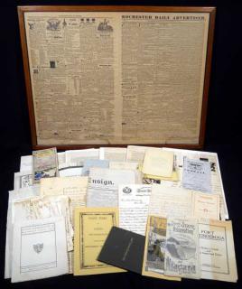 Appraisal: Correspondence ANTIQUE NEW YORK STATE EPHEMERA Rutgers Albany Schenectady Utica