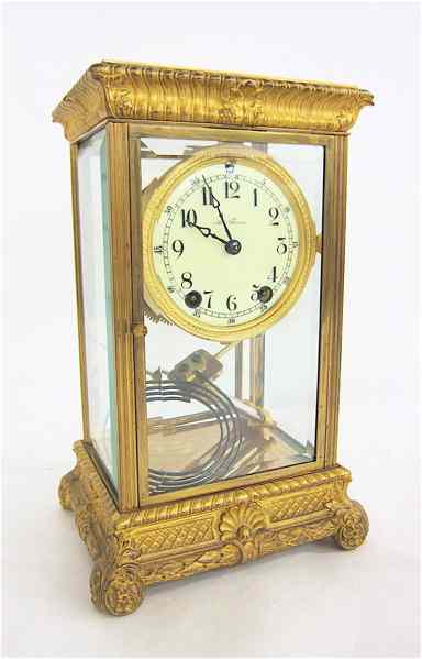 Appraisal: CRYSTAL REGULATOR MANTEL CLOCK Seth Thomas Clock Co Empire No