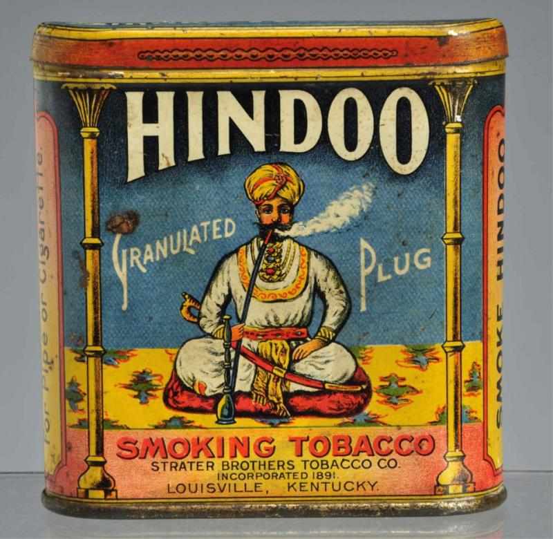 Appraisal: Hindoo Pocket Tobacco Tin Description Nice example Smoke Hindoo on