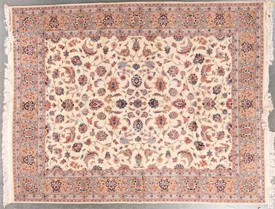 Appraisal: Romanian Keshan rug Romania modern x Estimate -