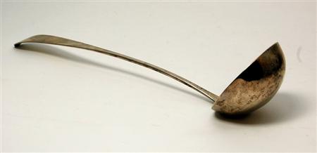 Appraisal: A George III Scottish silver soup ladle Fraser Howden Edinburgh