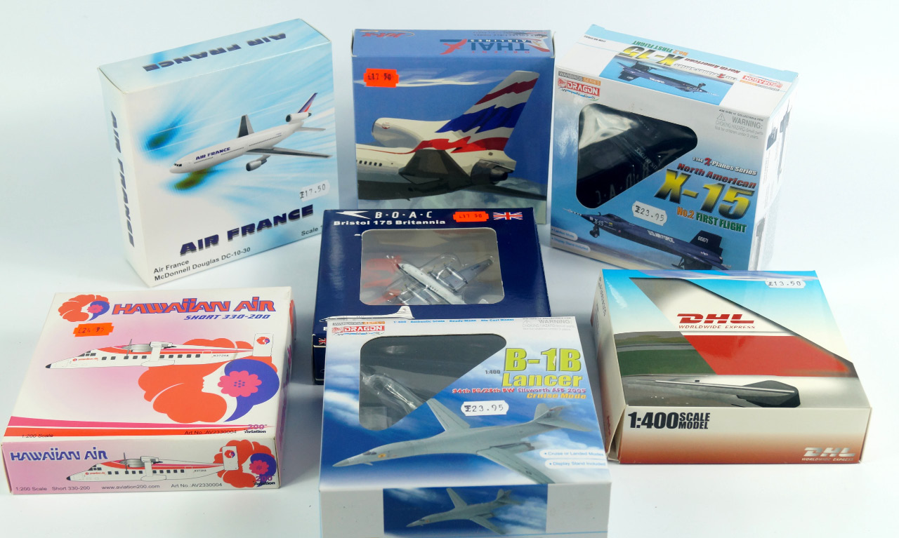 Appraisal: Various scale diecast aircraft including Jet-X Lockheed Martin Thai Airlines