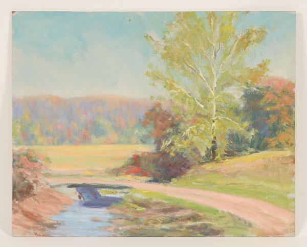 Appraisal: Frank Baldwin Hunter American - Brown County landscape Oil on