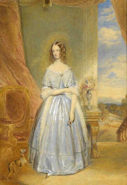 Appraisal: ENGLISH SCHOOL TH CENTURY PORTRAIT OF A LADY full length