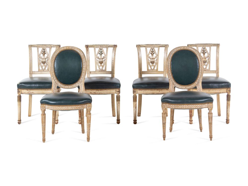 Appraisal: An Assembled Set of Six Louis XV Style Dining Chairs