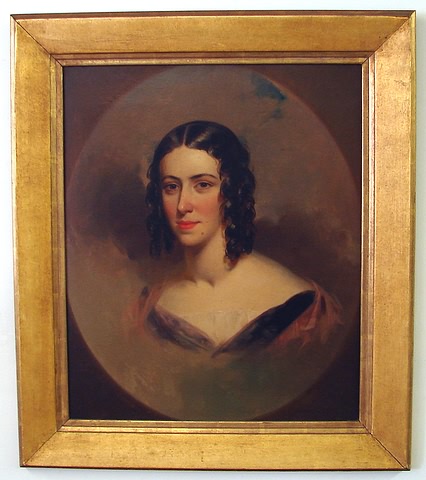 Appraisal: Portrait of Isabella Zimmerman wife of Benjamin West Frazier oil